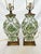 Chinoiserie Hand Painted Green Floral Vintage Lamps – A Pair Bring timeless elegance to your space with this stunning pair...