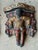 Figurative Vintage Venetian Style Polychrome Figural Wall Brackets - A Pair For Sale - Image 3 of 11