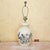 Ceramic Vintage American Hand-Painted Ceramic Chrysanthemum Table Lamp With Floral Motif, Cream Glazed Porcelain, 28"h For Sale - Image 7 of 18