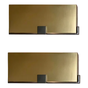 Studio a Home Modern Satin Brass Finished Empire Wall Sconces Pair