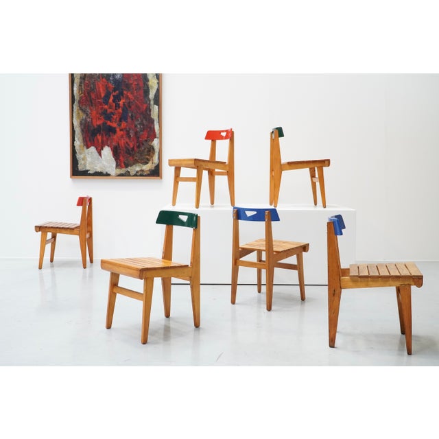 Blue Chair by Lucien Engels for Home Emile Vandervelde II, Belgium, 1954 For Sale - Image 6 of 14