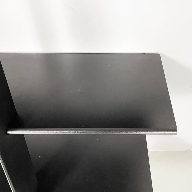 Italian Modern Black Steel Bookcase attributed to Philippe Starck for Baleri, 1984 For Sale - Image 14 of 18