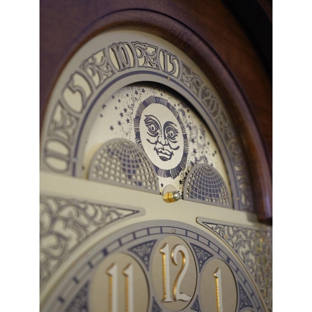 Ridgeway Gothic Walnut Tall Case Grandfather Clock For Sale In Philadelphia - Image 6 of 18