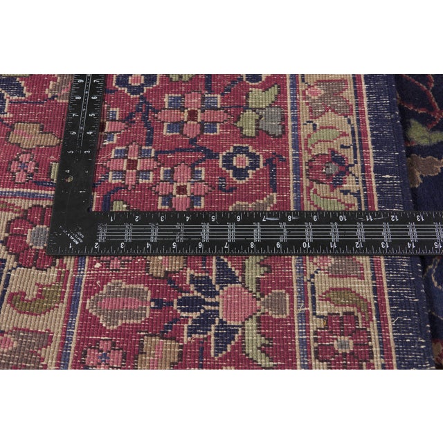 Textile Antique Indian Kashan Rug, 08'00 X 10'01 For Sale - Image 7 of 10