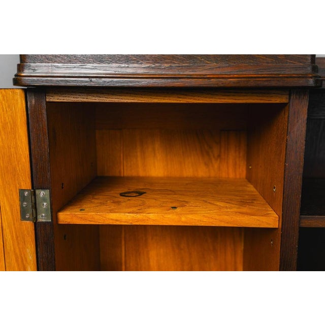 Art Nouveau Bookcase in Oak For Sale - Image 15 of 18