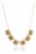 Contemporary 2.98ct Emerald Cut Green Sapphire Diamond 14k Gold Link Chain Necklace For Sale