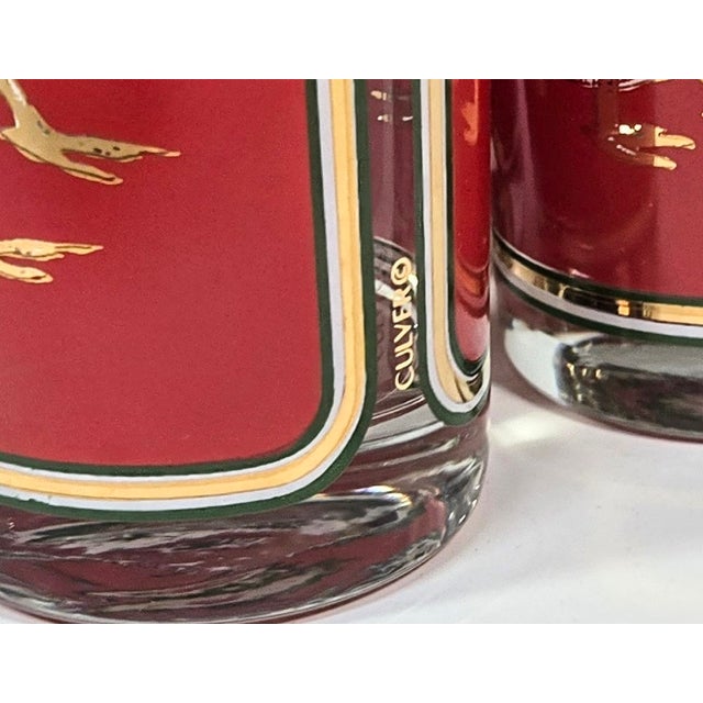 Christmas Culver Tumblers-Set of Four For Sale - Image 6 of 10