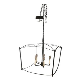 Visual Comfort & Co. Wide Lantern Thayer Series Chandelier For Sale