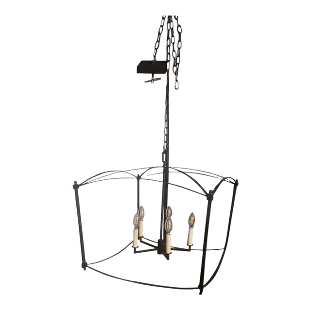 Visual Comfort & Co. Wide Lantern Thayer Series Chandelier For Sale