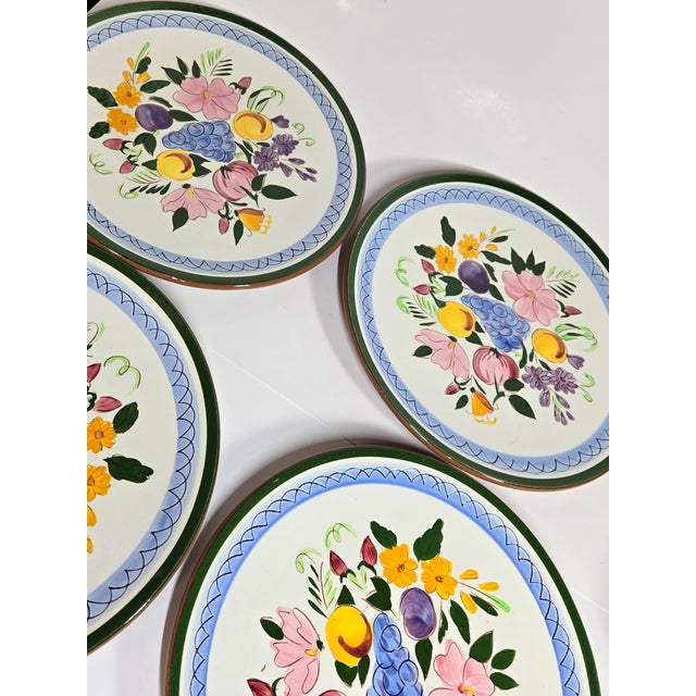 Farmhouse Stangl Fruit and Flowers Plates- Set of Four For Sale - Image 3 of 12