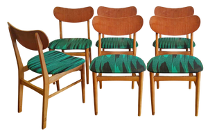Vintage Danish Chairs, 1960s, Set of 6