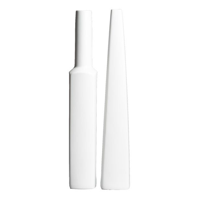 Tall Porcelain Vases by H.Th. Baumann & E.W John Rosenthal, 1960s, Set of 2 For Sale