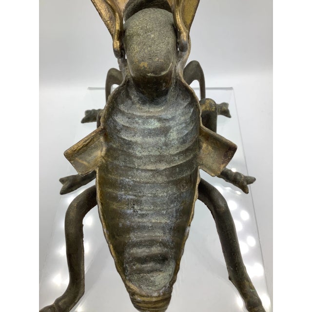 Vintage Italian Brass Fly Ashtray With Hinge For Sale In New York - Image 6 of 9