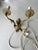 Vintage Rococo Two-Arm Wall Lamp in Brass from Polam-Meos For Sale - Image 9 of 10