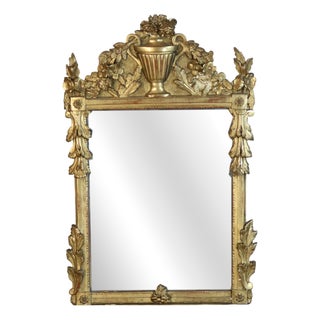 Antique Giltwood Mirror, 1700s For Sale