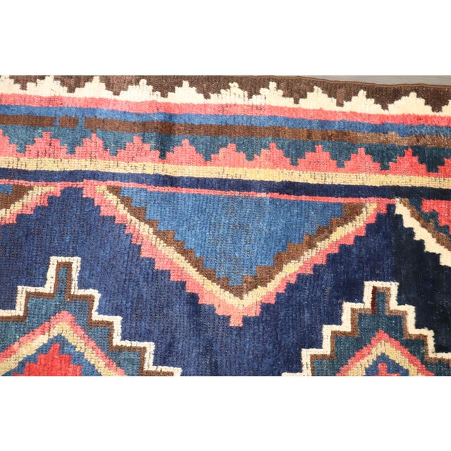 Antique Geometric Persian Gabbeh Rug, 4'8'' X 7'4'' For Sale - Image 4 of 11