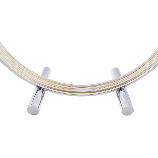 Early 20th Century Mid-Century Modern Thick Glass Top Dining Conference Table For Sale - Image 5 of 8