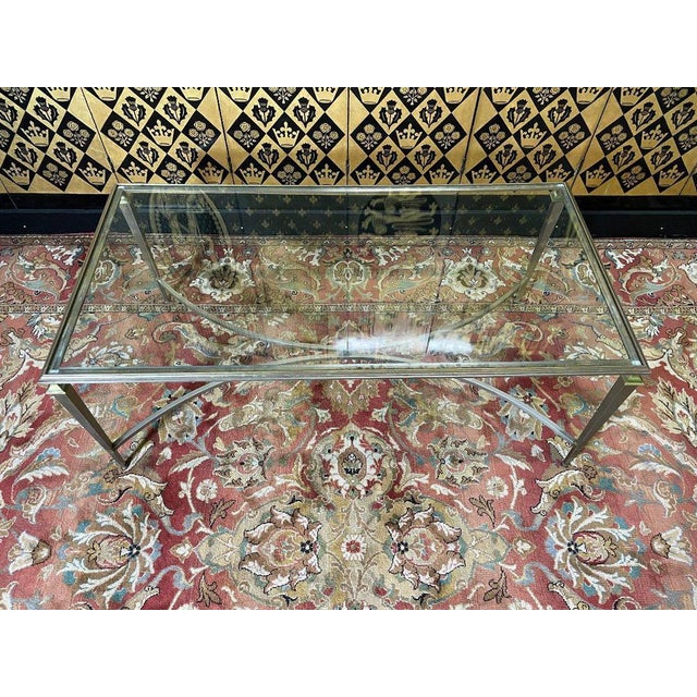 Period: 20th century Style: Design 50's and 60's Condition: Good condition Material: Brass Width: 128Height: 48Depth: 67...