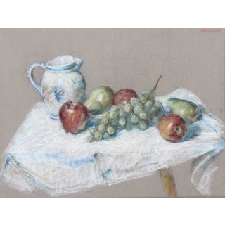 Thomas Strickland Still Life With Fruit & Pitcher For Sale