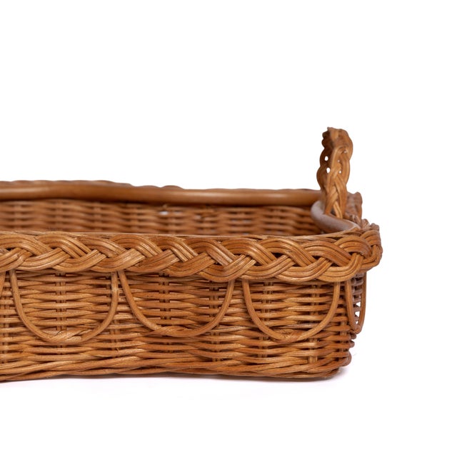 Sharland England Rattan Hadley Tray For Sale - Image 4 of 10