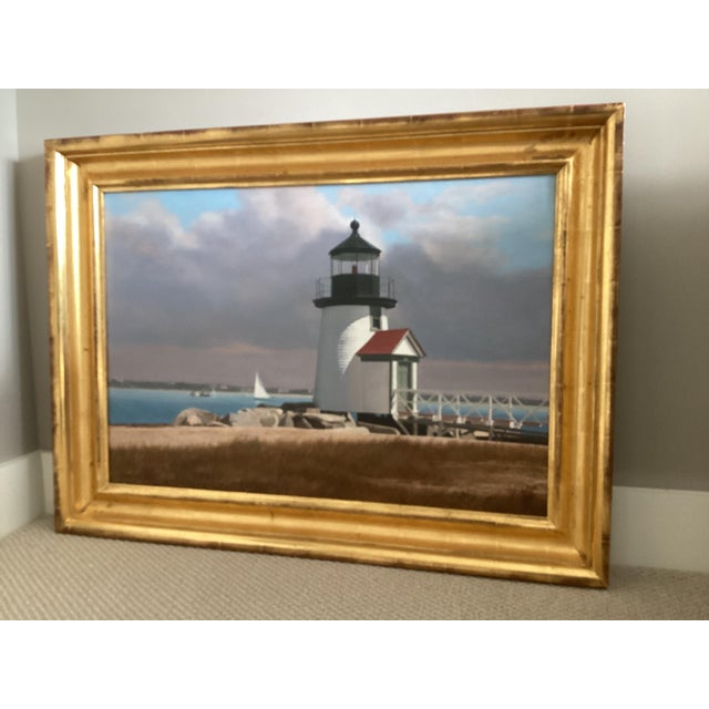 1990s ‘Brant Point Afternoon’’ (Nantucket Ma) Orig Signed Painting by John Falato For Sale - Image 9 of 14
