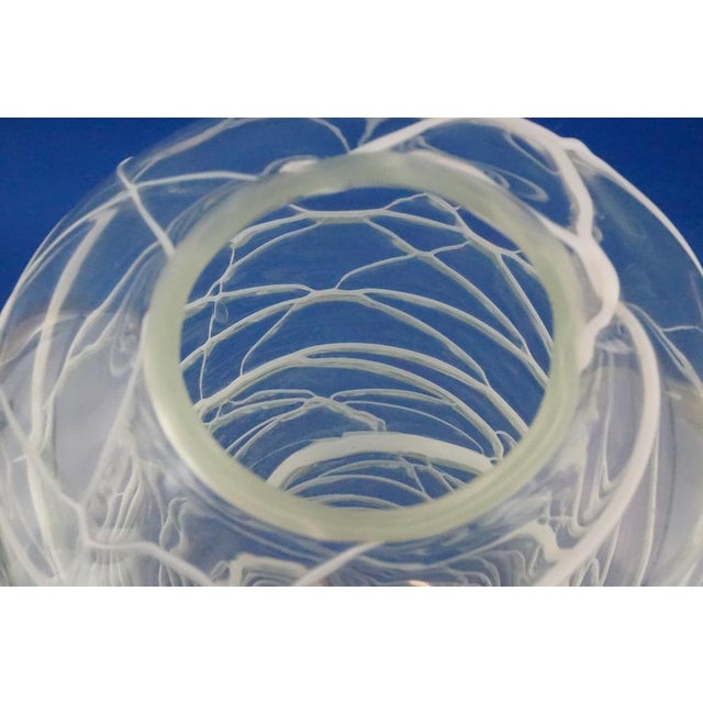 Murano Glass Vase in White Glass Paste Lattice, 1940s For Sale - Image 16 of 18