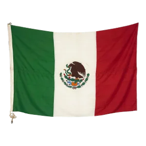 Oversize Vintage Nautical Flag of Mexico