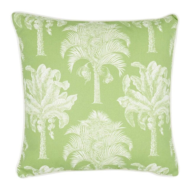 This pillow features Grand Palms Indoor/Outdoor. Featuring fabulous palm trees scaled to fit beautifully on pillows, Grand...