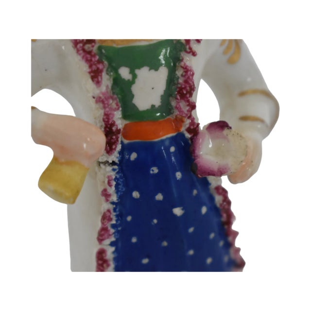 Antique 19th-Century Staffordshire Figurine of a Man a La Turquoise For Sale - Image 9 of 10