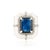 Not Yet Made - Made To Order 3.63ct Emerald-Cut Blue Sapphire Diamond Victorian Ring in 18k White Gold Size 8 For Sale - Image 5 of 18