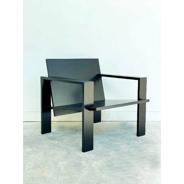 Black Lounge Chair 01 by Goons For Sale - Image 4 of 7