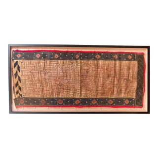 Framed Vintage Kuba Textile For Sale