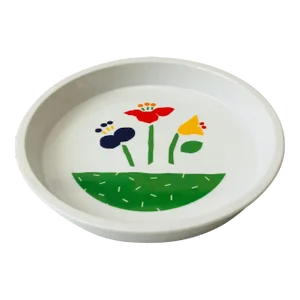 Vintage Ceramic Flower Pie Dish