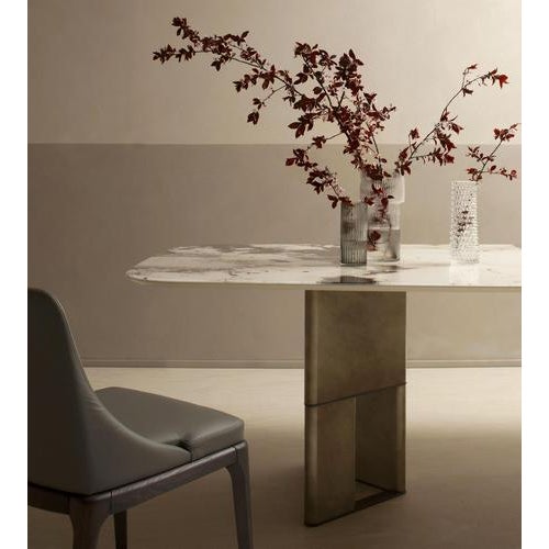 Tetris Patagonia Glass and Bronze Dining Table by Morica Design For Sale - Image 4 of 8