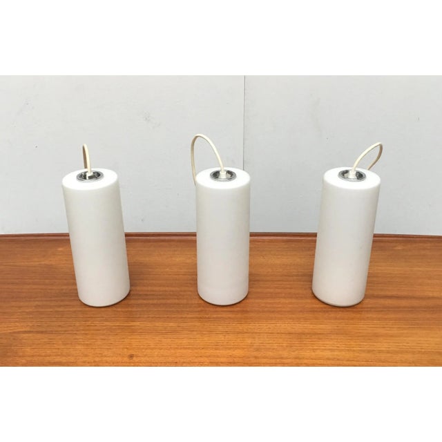 Mid-Century Modern Mid-Century German Glass Pendant Lamps from Limburg, Set of 3 For Sale - Image 3 of 18