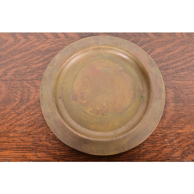 Early 20th Century Tiffany Studios New York Bronze Charger Plate or Tray For Sale - Image 5 of 11