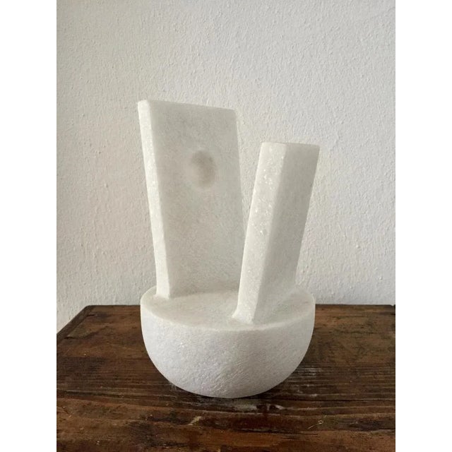 Stone Abstraction Naxian Marble Shelf Sculpture from Tom Von Kaenel For Sale - Image 7 of 10