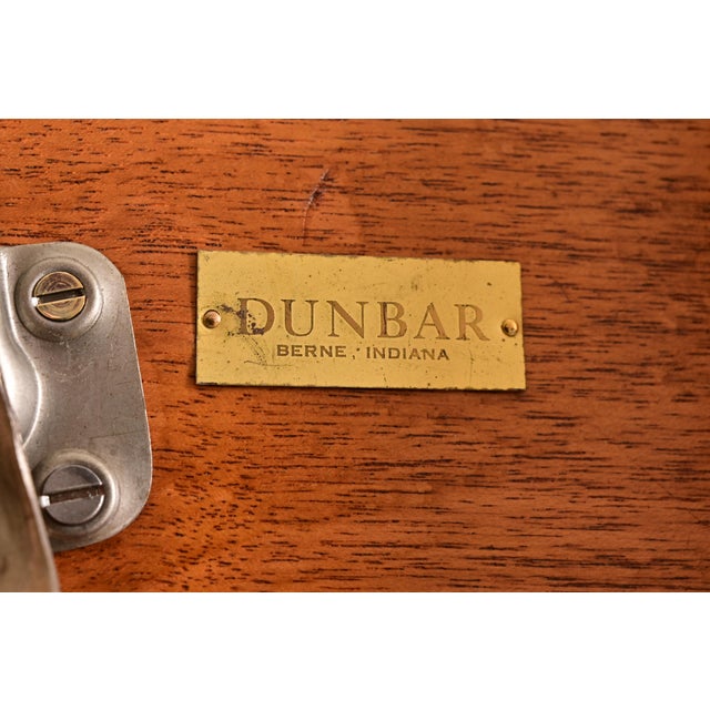 Edward Wormley for Dunbar Mid-Century Modern Walnut Extension Dining Table, Newly Refinished For Sale - Image 13 of 14