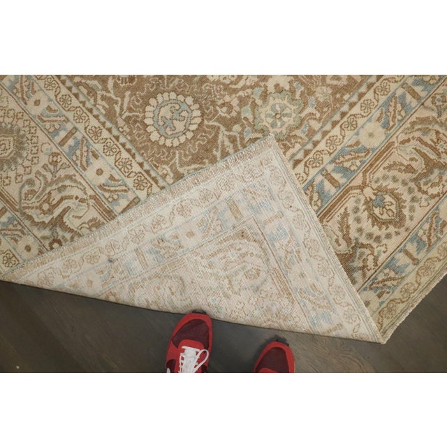Textile Brown Antique Persian Malayer Rug rug no.j4163 For Sale - Image 7 of 11