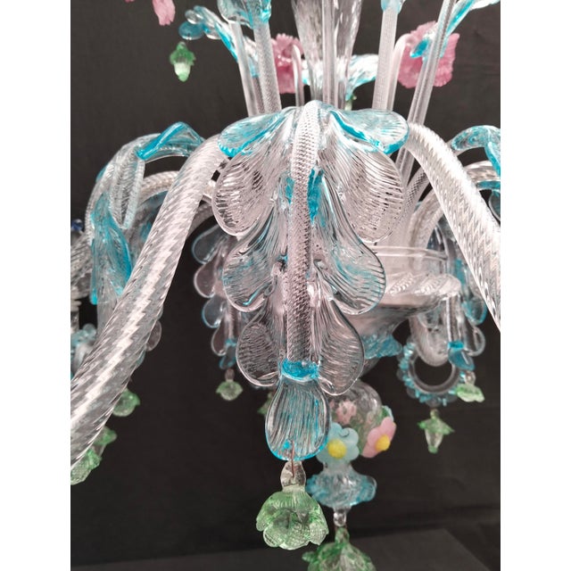 Vintage Chandelier in Murano Glass, 1980s For Sale - Image 14 of 18
