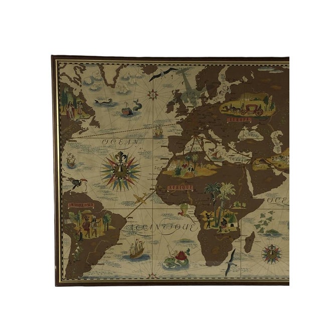 Air France Nova and Vetera Poster Map by Lucien Boucher, Paris, France, 1939 For Sale - Image 16 of 18