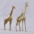Metal Pair of Tall Vintage Brass Giraffe Figurine Sculptures Overt 2 Feet For Sale - Image 7 of 11