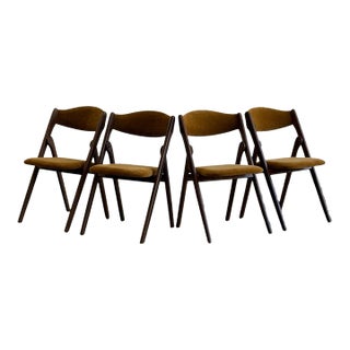 Vintage Folding Chairs - Set of Four For Sale