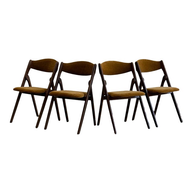 Vintage Folding Chairs - Set of Four For Sale