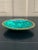 Late 20th Century Vintage Malachite Brass Rimmed Bowl For Sale - Image 5 of 8