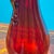 Splendid antique Murano vase from the 1920s. Ruby red, made by Vittorio Zecchin for Cappellin. Height 32 cm, base diameter...