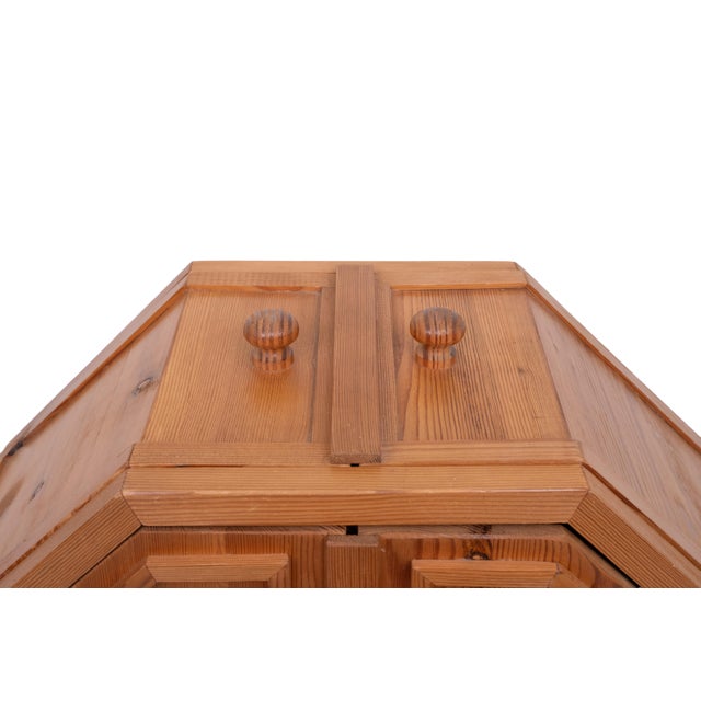 Vintage Metamorphic Pine Dry Bar, 1970s For Sale - Image 11 of 13