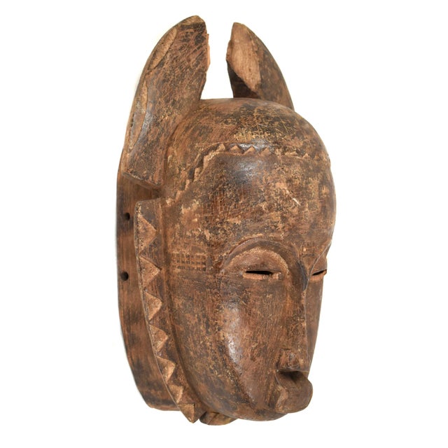 The Baule portrait mask discussed is intricately crafted for the Mblo dance, representing an honored person or ancestor in...