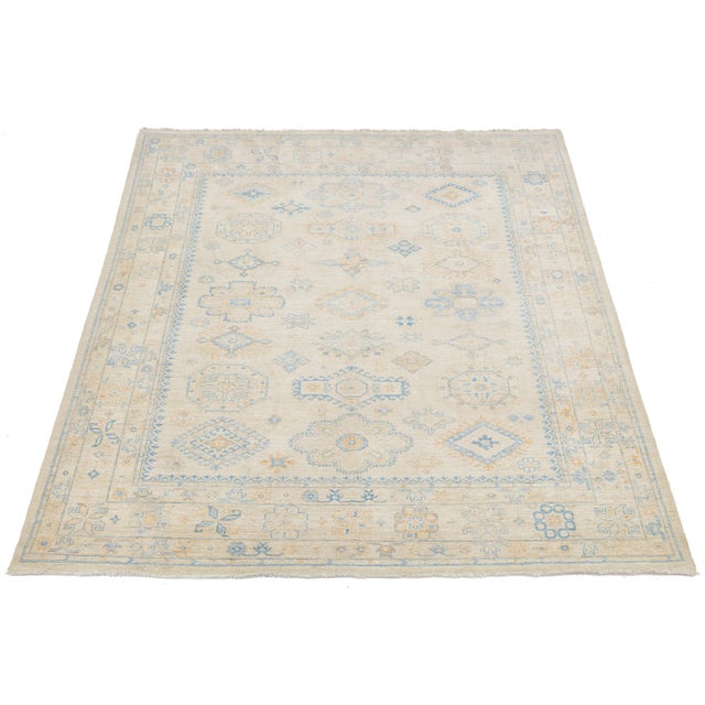 Elevate your living space with the understated elegance of this Modern Peshawar Rug. Combining centuries-old weaving...