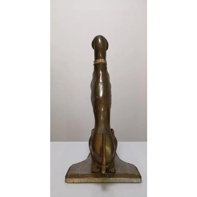Gold Greyhound Dog Sculpture, Italy, 1900s For Sale - Image 8 of 18